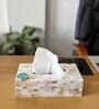 Mother of Pearl Turquoise Stone Tissue Box