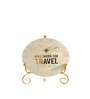 Mother Of Pearl Will Work For Travel Showpiece With Metal Stand