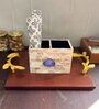 Mother of Pearl Blue Stone Cutlery Holder