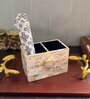 Mother of Pearl White Stone Cutlery Holder