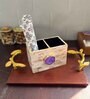 Mother of Pearl Purple Stone Cutlery Holder