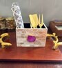 Mother of Pearl Pink Stone Cutlery Holder