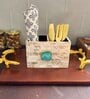 Mother of Pearl Green Stone Cutlery Holder