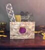 Mother of Pearl Pink Stone Cutlery Holder