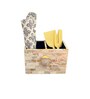 Mother of Pearl White Stone Cutlery Holder