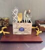 Mother of Pearl Blue Stone Cutlery Holder