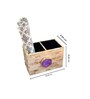 Mother of Pearl Purple Stone Cutlery Holder