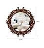 Brown Glass Motif Design Decorative Mirror