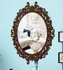 Brown Glass Motif Design Decorative Mirror