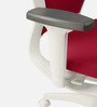 Motion High Back Ergonomic Chair In Milan Red & White Colour