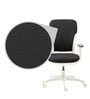 Motion Ergonomic Chair in Charcoal Grey & White Color