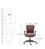 Motion Mid Back Ergonomic Chair in Burnt Russet & Grey Colour