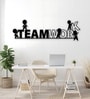 Motivation Quote Team Work Metal Art Office Wall Decor