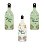 Set of 3  Bottle Shape Wooden Wall Hanging