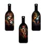 Set of 3  Bottle Shape Decorative Wooden Wall Hanging
