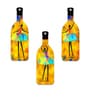 Set of 3  Bottle Shape Wooden Wall Hanging