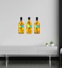 Set of 3  Bottle Shape Wooden Wall Hanging