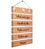Motivational Quotes Brown MDF Wall Hanging