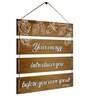Motivational Quotes Gold MDF Wall Hanging
