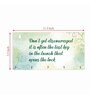 Motivational Quotes Green Finish Mdf Wall Hanging With 5 Hooks Key Holder