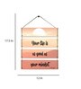 Motivational Quotes Multicolour MDF Wall Hanging