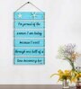 Motivational Quotes Multicolour MDF Wall Hanging