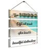 Motivational Quotes Multicolour MDF Wall Hanging