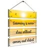Motivational Quotes Multicolour MDF Wall Hanging