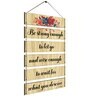 Motivational Quotes Multicolour MDF Wall Hanging