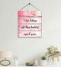 Motivational Quotes Multicolour MDF Wall Hanging