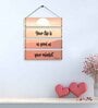 Motivational Quotes Multicolour MDF Wall Hanging