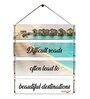 Motivational Quotes Multicolour MDF Wall Hanging