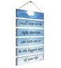 Motivational Quotes Sky Blue MDF Wall Hanging
