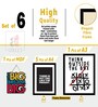 12 Inches Motivational Quotes Wall Synthetic Wood Framed Wall Art Panel