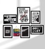 12 Inches Motivational Quotes Wall Synthetic Wood Framed Wall Art Panel