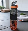 Motivational Sipper Water Bottle with Capacity Markings & Silicone Grip, 700 ml