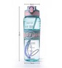 Motivational Sipper Water Bottle with Capacity Markings & Silicone Grip, 700 ml