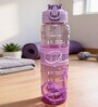 Motivational Sipper Water Bottle with Capacity Markings & Silicone Grip, 700 ml