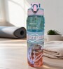 Motivational Sipper Water Bottle with Capacity Markings & Silicone Grip, 700 ml