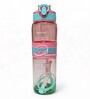Motivational Sipper Water Bottle with Capacity Markings & Silicone Grip, 700 ml