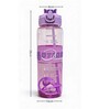Motivational Sipper Water Bottle with Capacity Markings & Silicone Grip, 700 ml