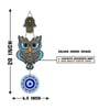 Evil Eye Owl Wooden Wall Hanging