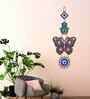 Butterfly Wooden Wall Hanging With Evil Eye Charm