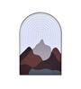 Mountain Arch Brown Engineered Wood Wall Decor