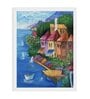 Mountain Lodge Handmade Acrylic Paint On Canvas Unframed