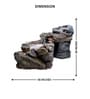 Mountain Stream Brown Sand Stone Indoor Water Fountain