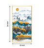 Mountains and Water Glass Finish Vertical Wall Art