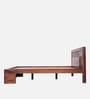 Mourya Queen Size Bed Without Storage In Brown color