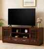 Mourya Wooden TV Unit In Brown Finish