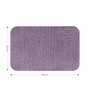 Mouve Absorbent and Quick-Dry Polyester Bath Mats 30x45 cm